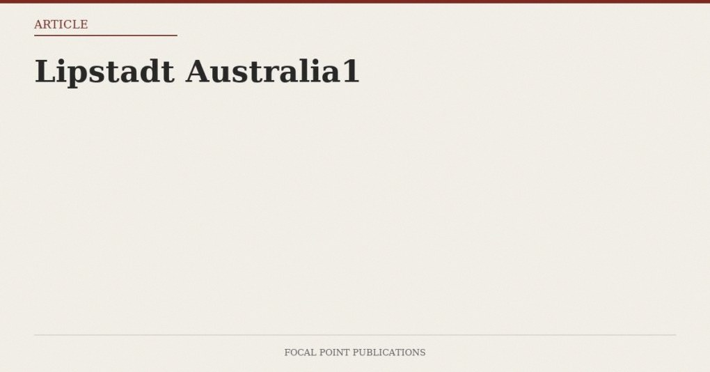 Lipstadt Australia1