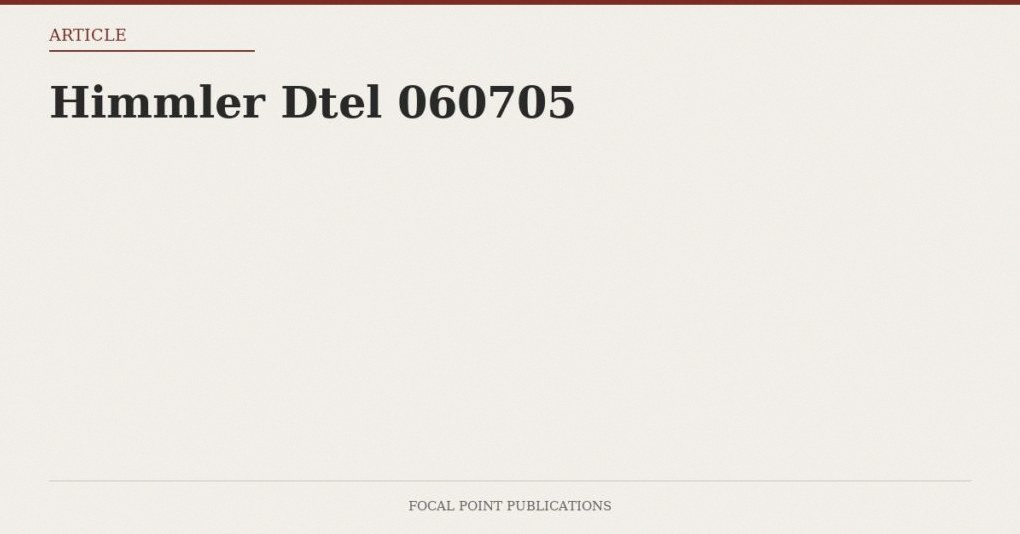 Himmler Dtel 060705