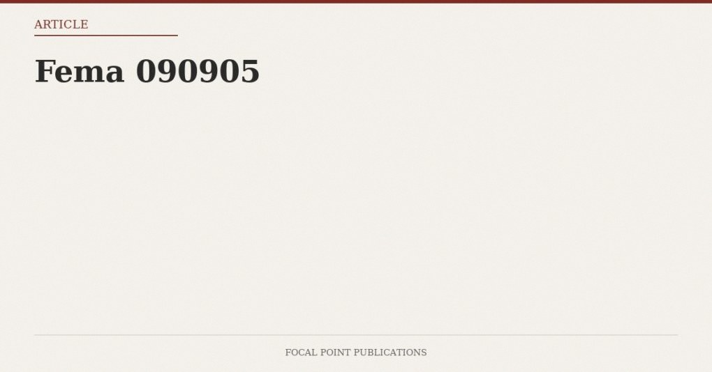 Fema 090905