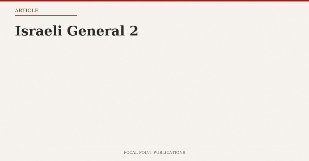Israeli General 2
