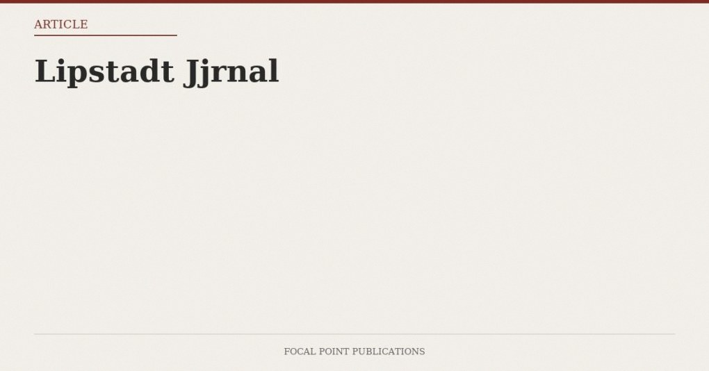 Lipstadt Jjrnal