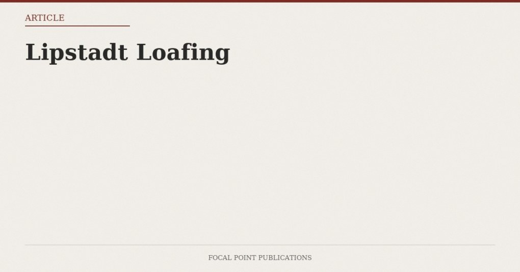 Lipstadt Loafing