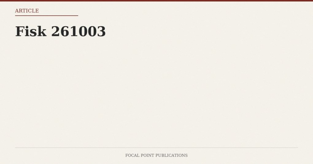 Fisk 261003