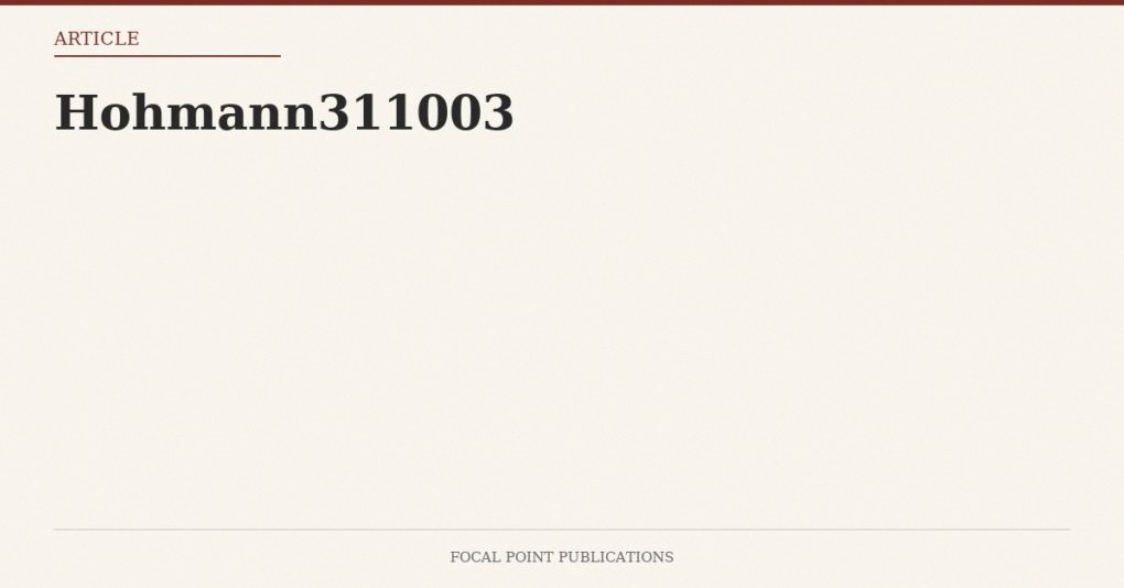 Hohmann311003
