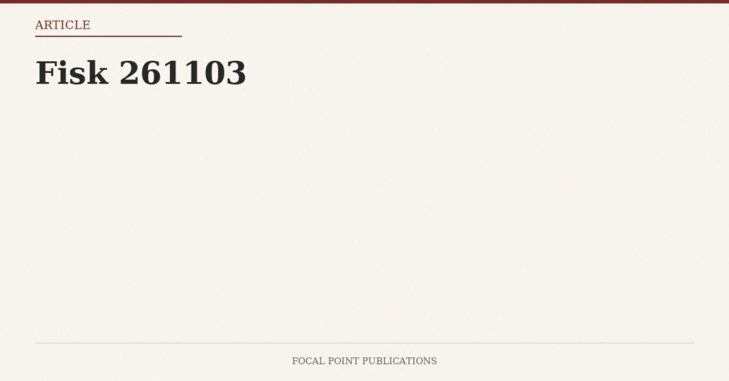 Fisk 261103