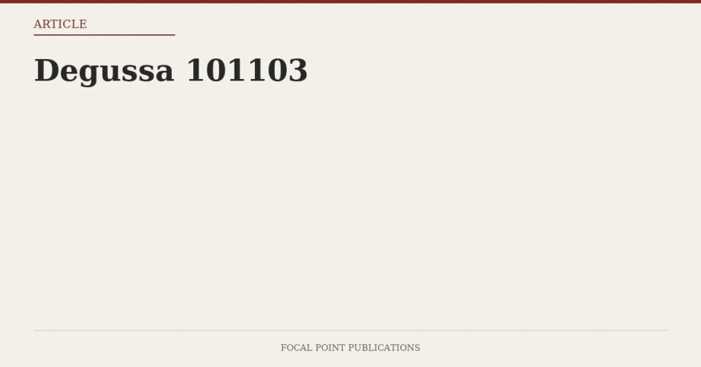 Degussa 101103