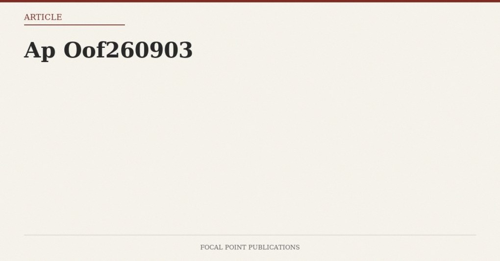 Ap Oof260903