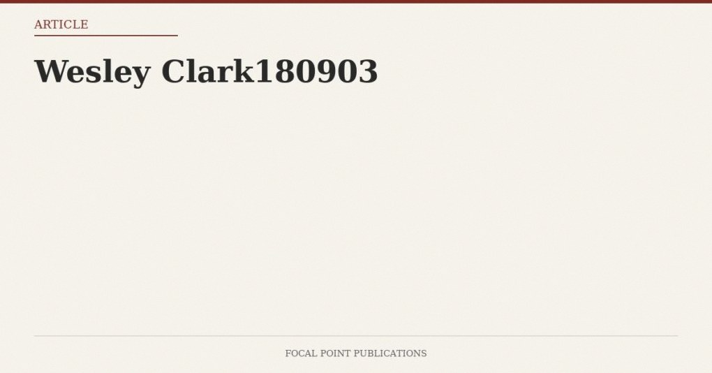 Wesley Clark180903