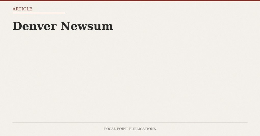 Denver Newsum