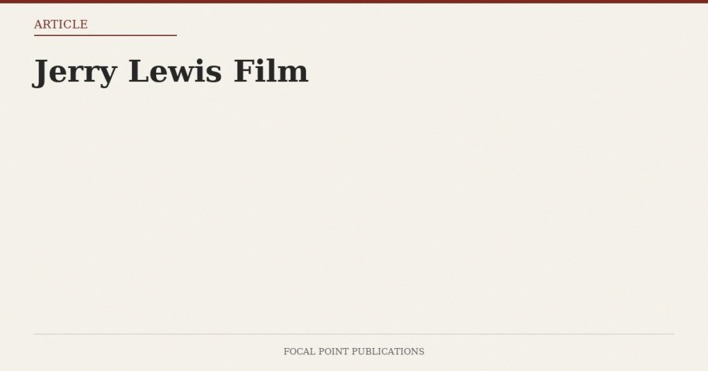 Jerry Lewis Film