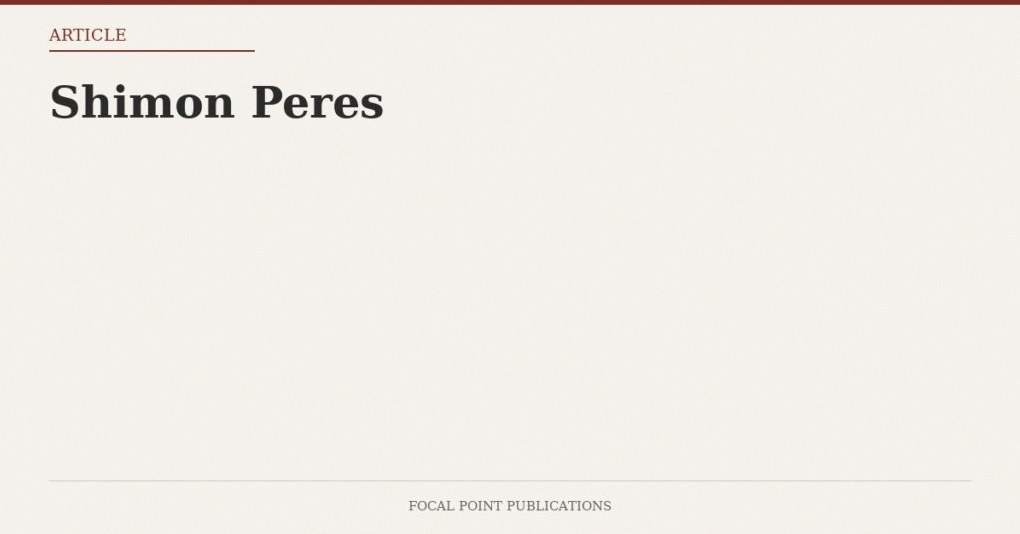 Shimon Peres