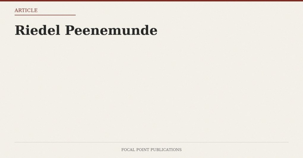 Riedel Peenemunde