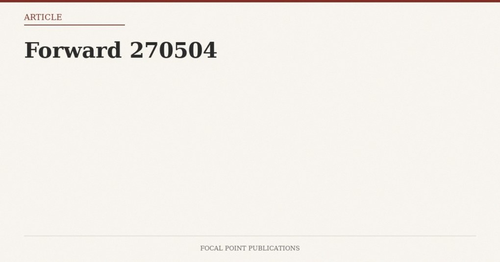 Forward 270504