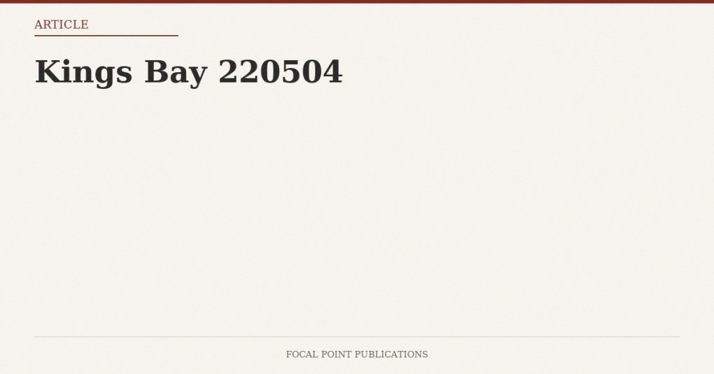 Kings Bay 220504