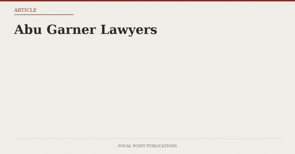 Abu Garner Lawyers