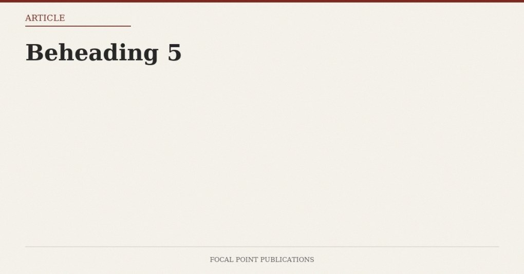 Beheading 5