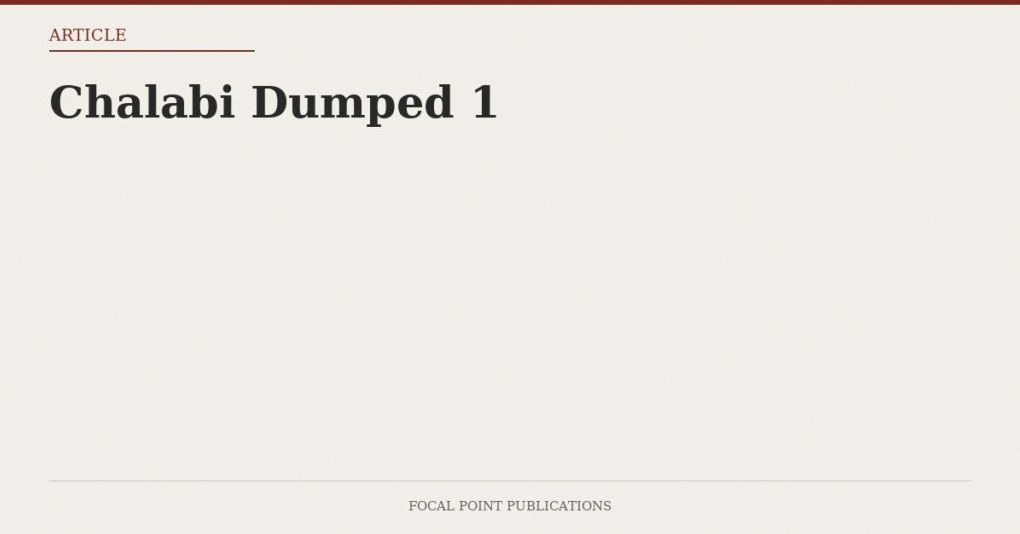 Chalabi Dumped 1