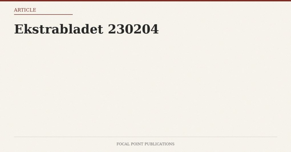 Ekstrabladet 230204
