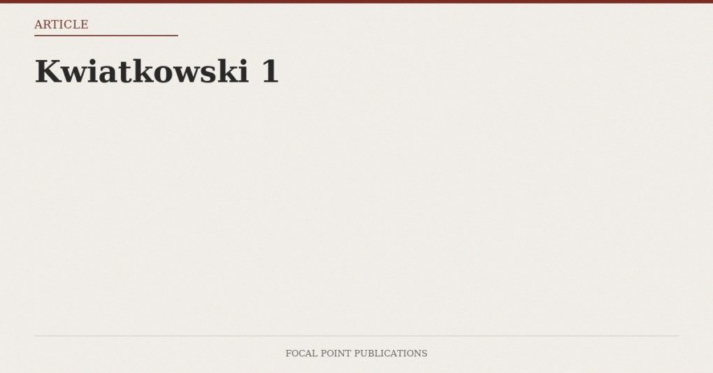Kwiatkowski 1