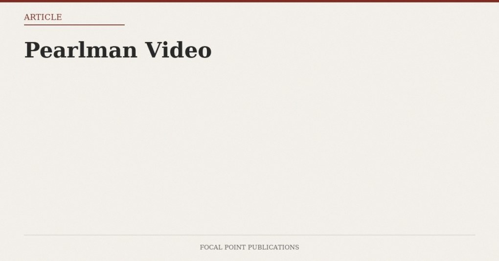 Pearlman Video