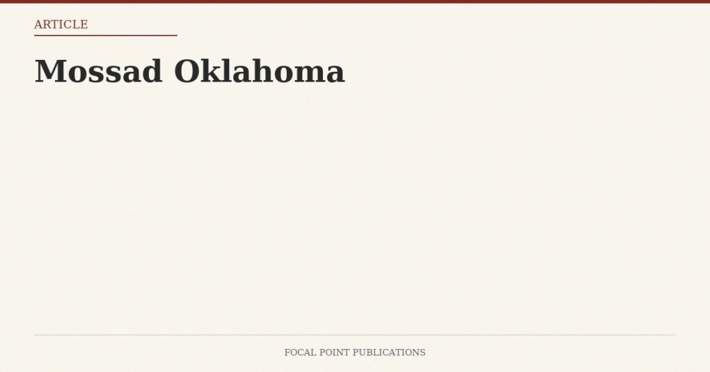 Mossad Oklahoma