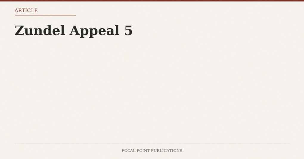Zundel Appeal 5