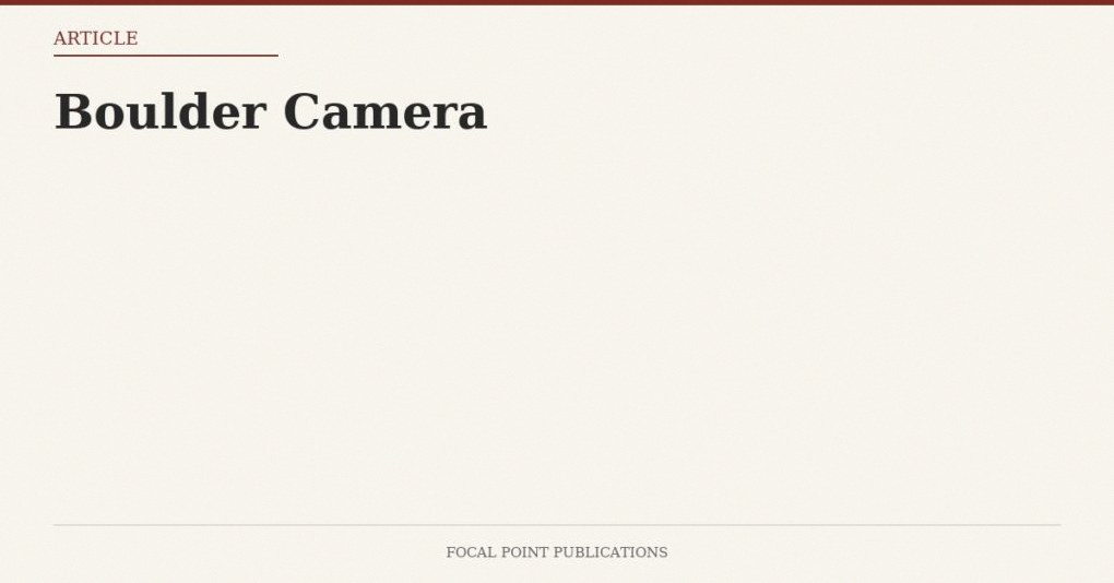 Boulder Camera