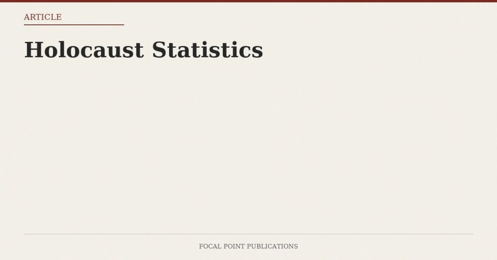 Holocaust Statistics