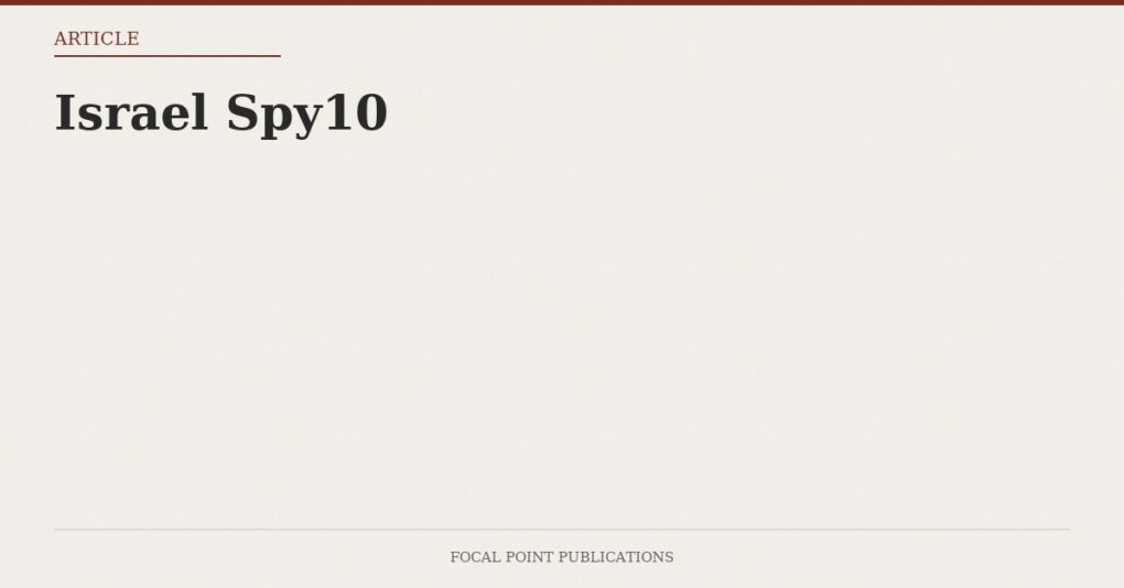 Israel Spy10