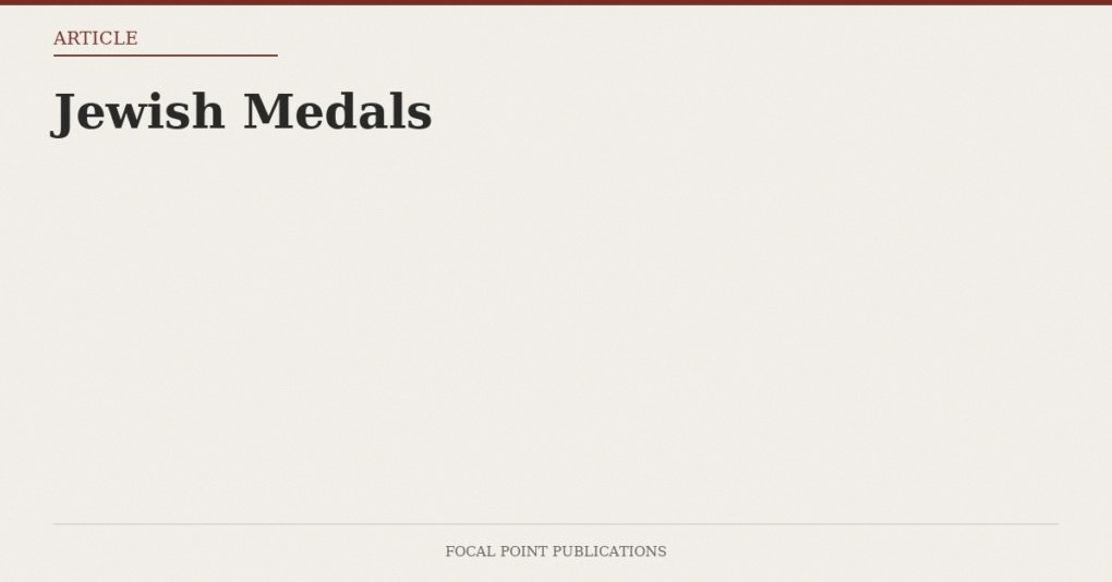 Jewish Medals