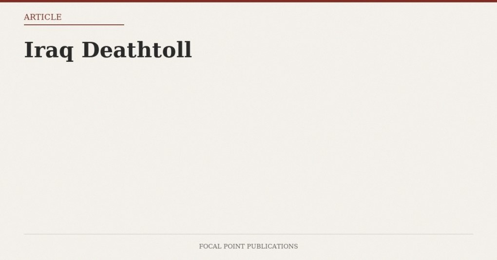 Iraq Deathtoll