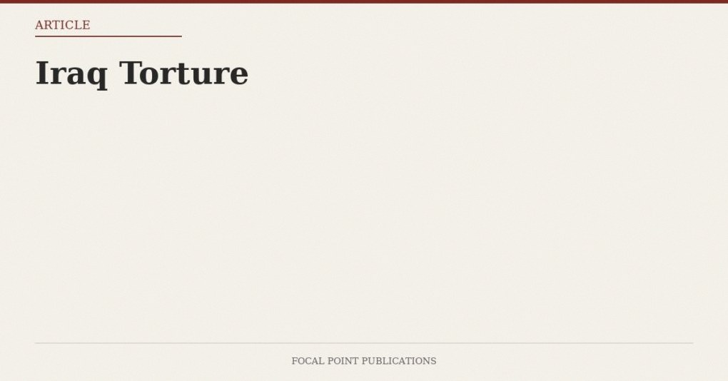Iraq Torture