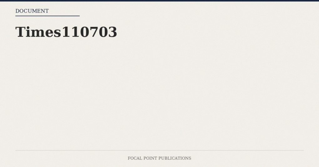 Times110703