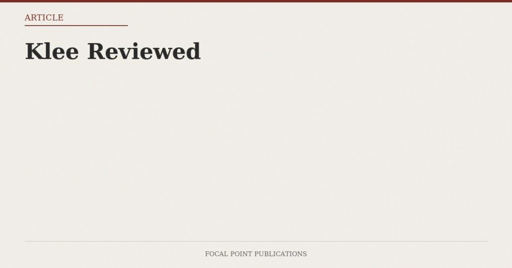 Klee Reviewed