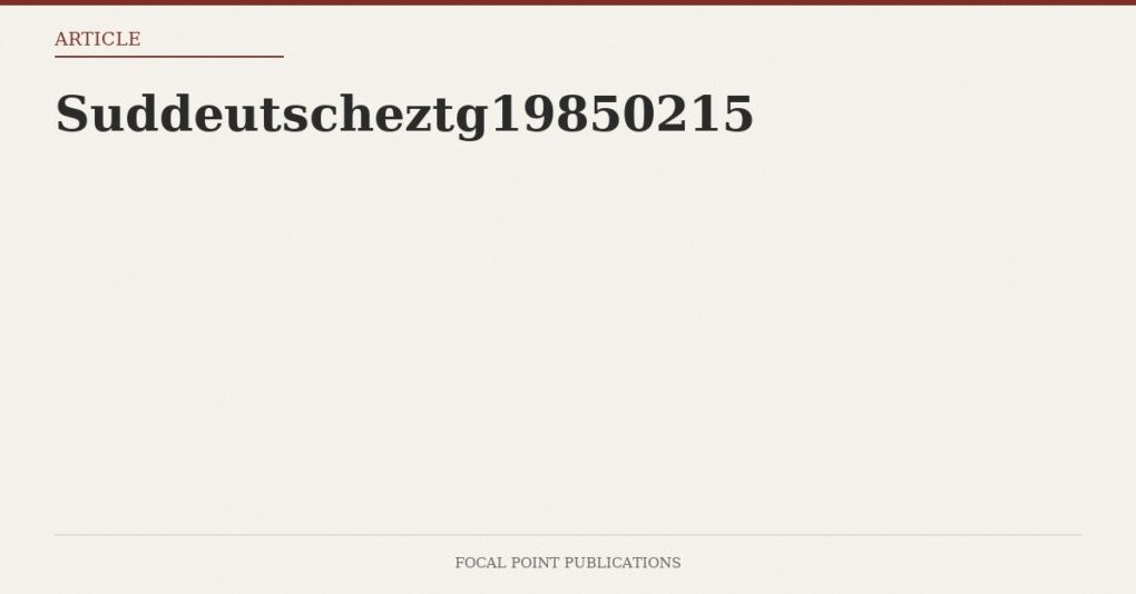 Suddeutscheztg19850215