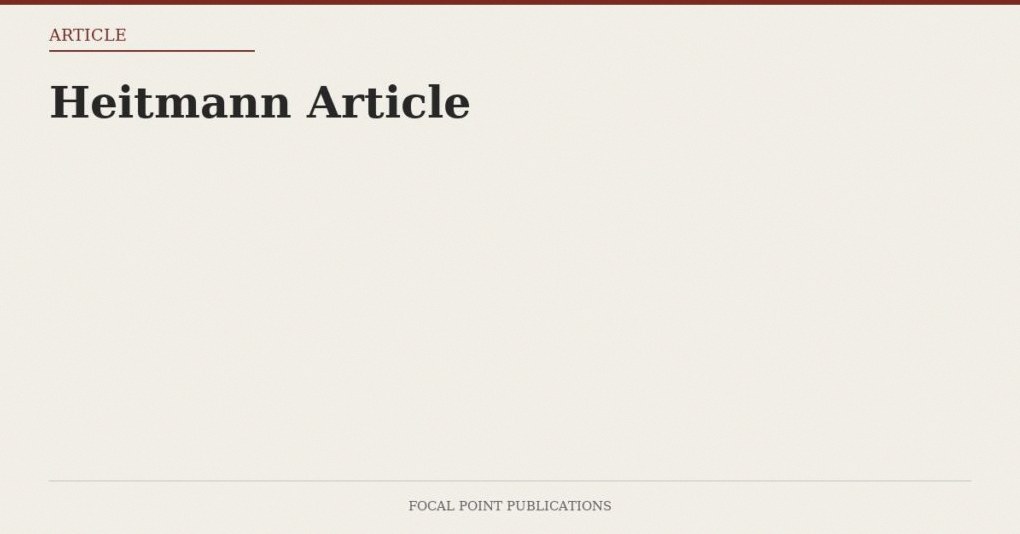 Heitmann Article