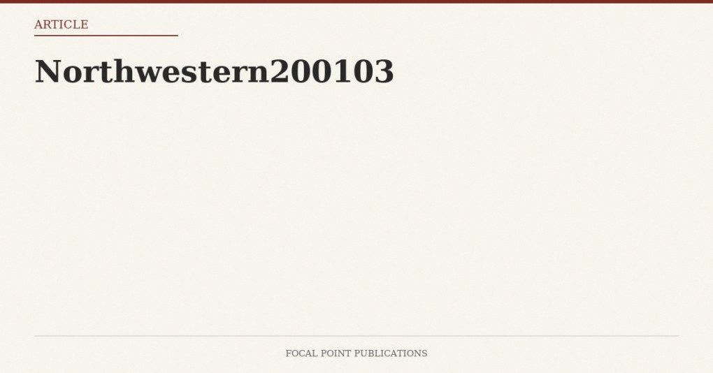 Northwestern200103