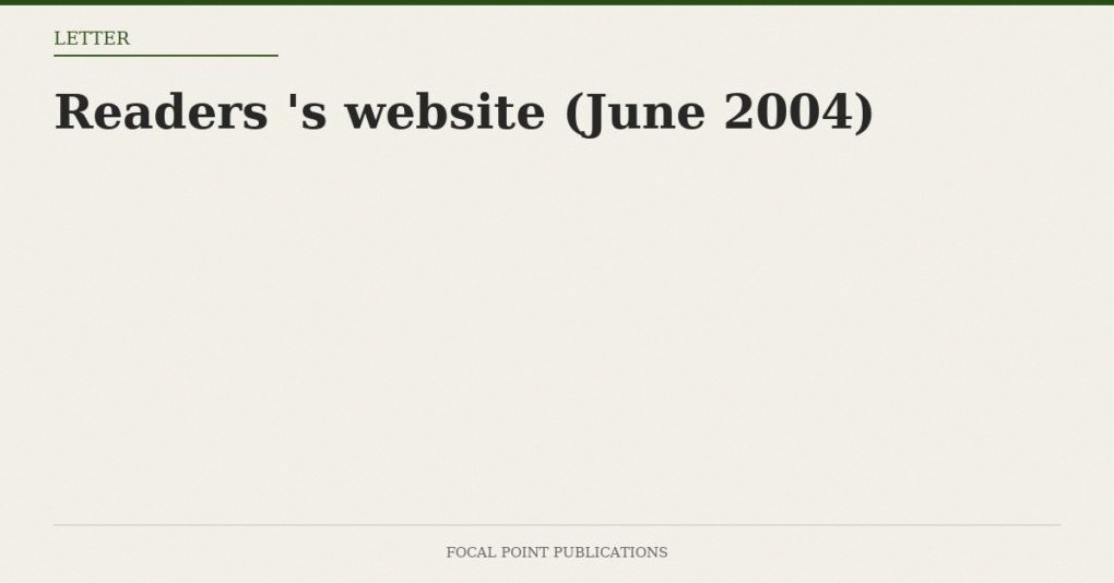 Readers’ Mail to David Irving’s Website (June 2004)