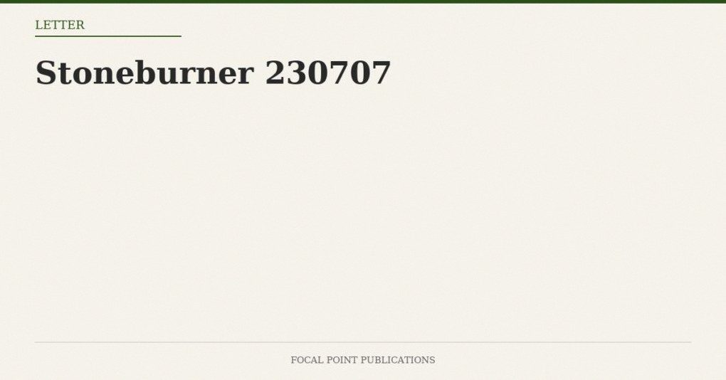 Stoneburner 230707