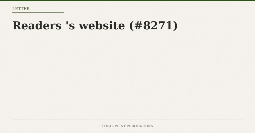 Readers’ Mail to David Irving’s Website (#8271)