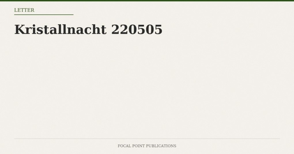 Kristallnacht 220505