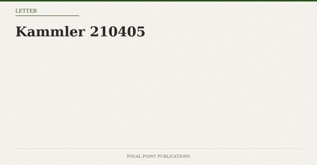 Kammler 210405