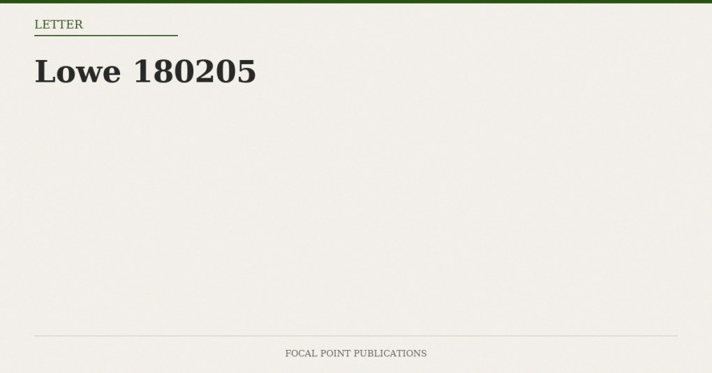 Lowe 180205