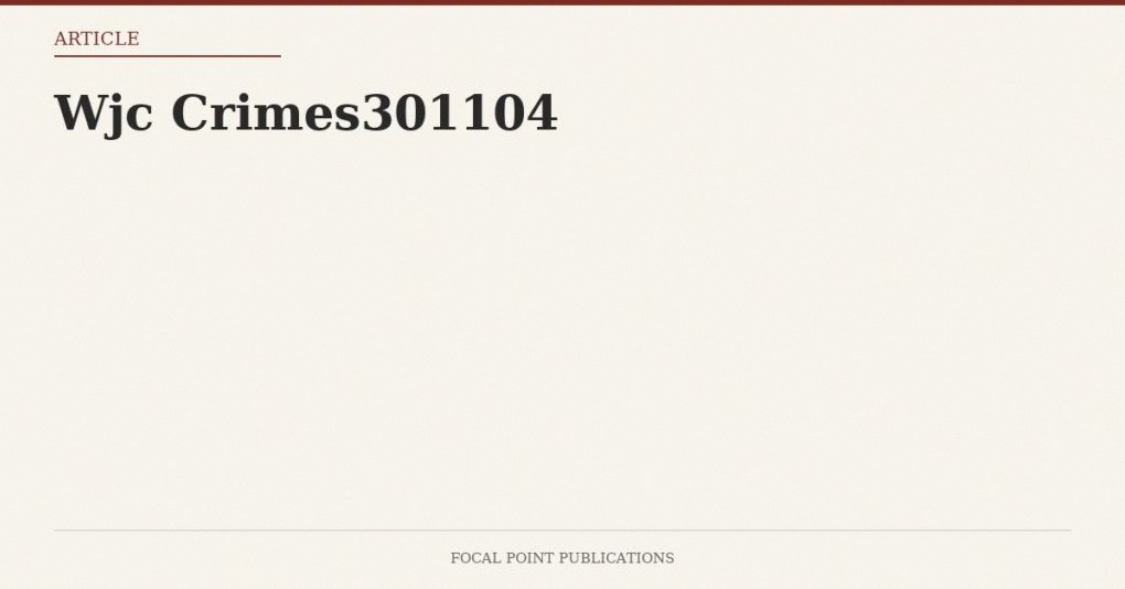 Wjc Crimes301104