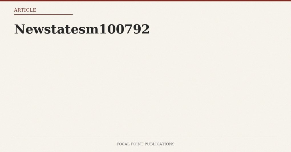 Newstatesm100792