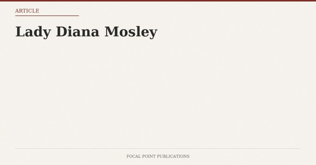 Lady Diana Mosley