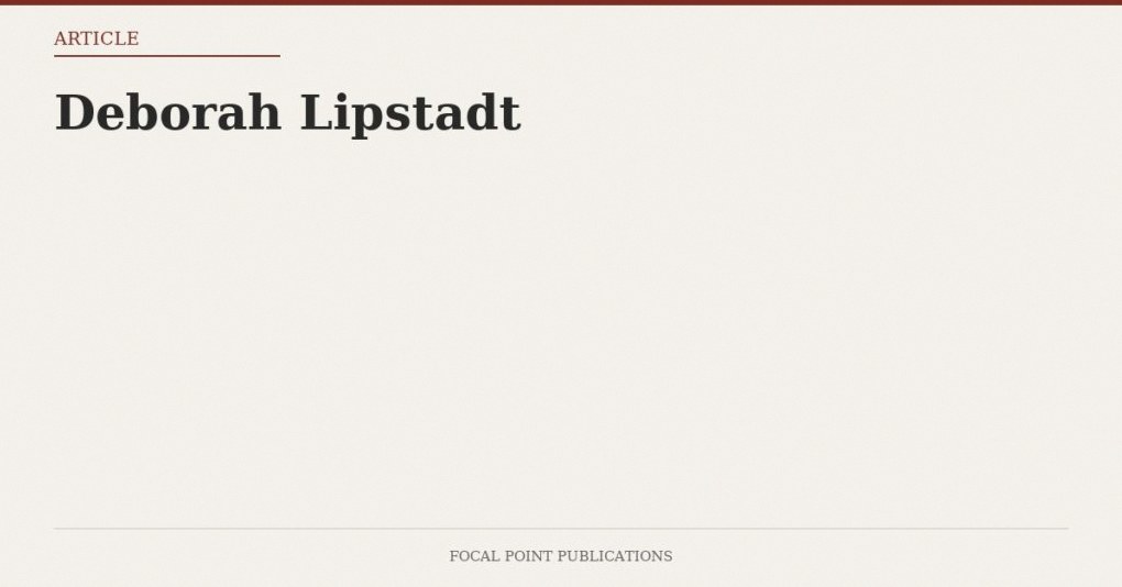 Deborah Lipstadt