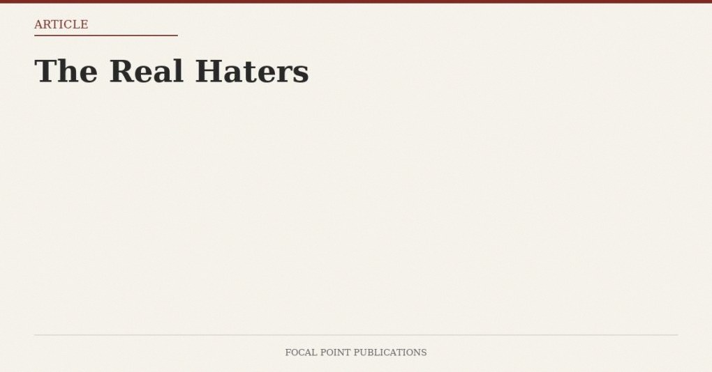 The Real Haters