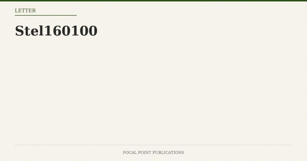 Stel160100