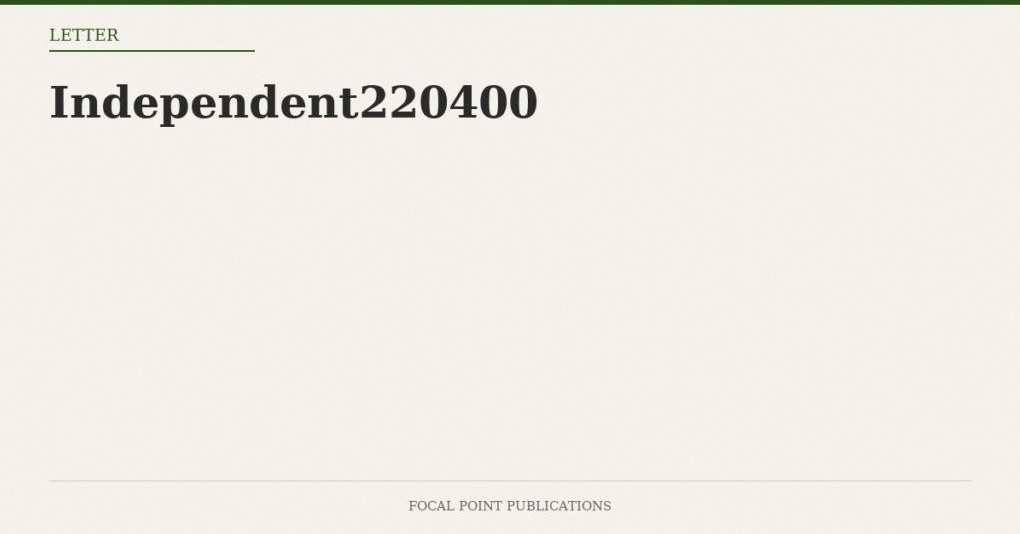 Independent220400